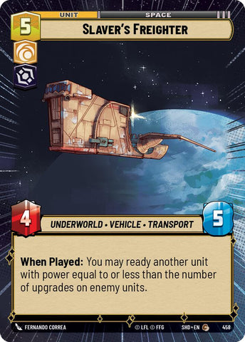Slaver's Freighter (458) (Hyperspace) (458) [Shadows of the Galaxy]