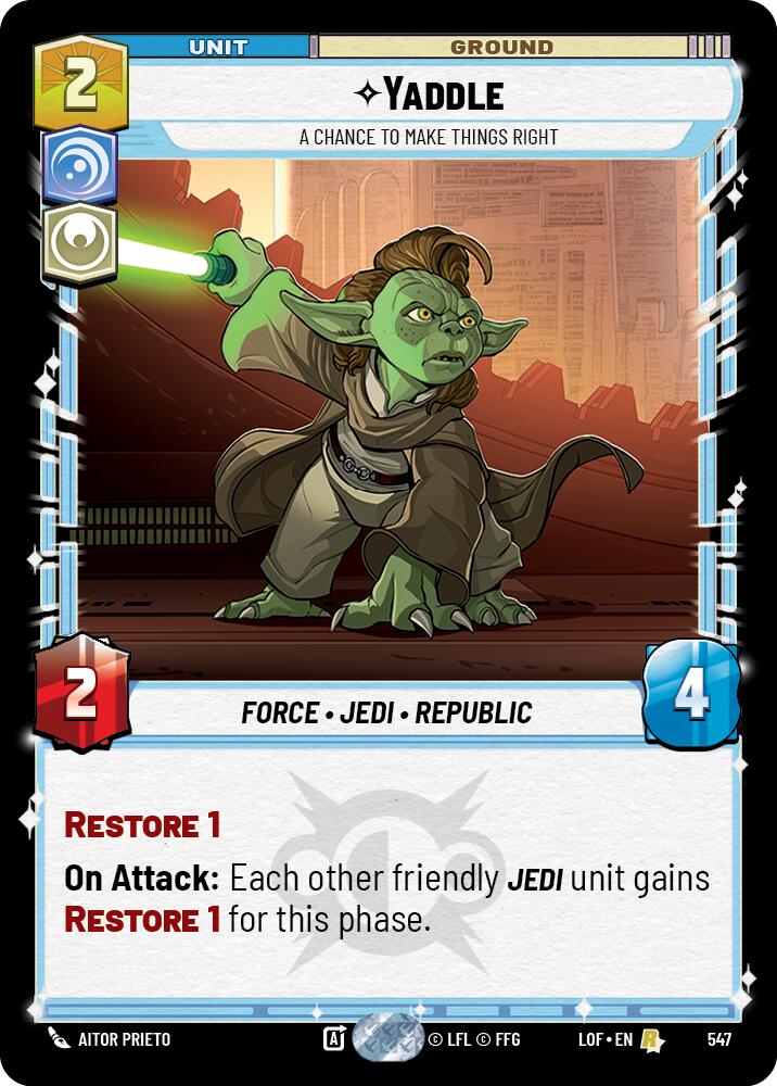 Yaddle - A Chance To Make Things Right (547) (Foil) (547) [Legends of the Force]