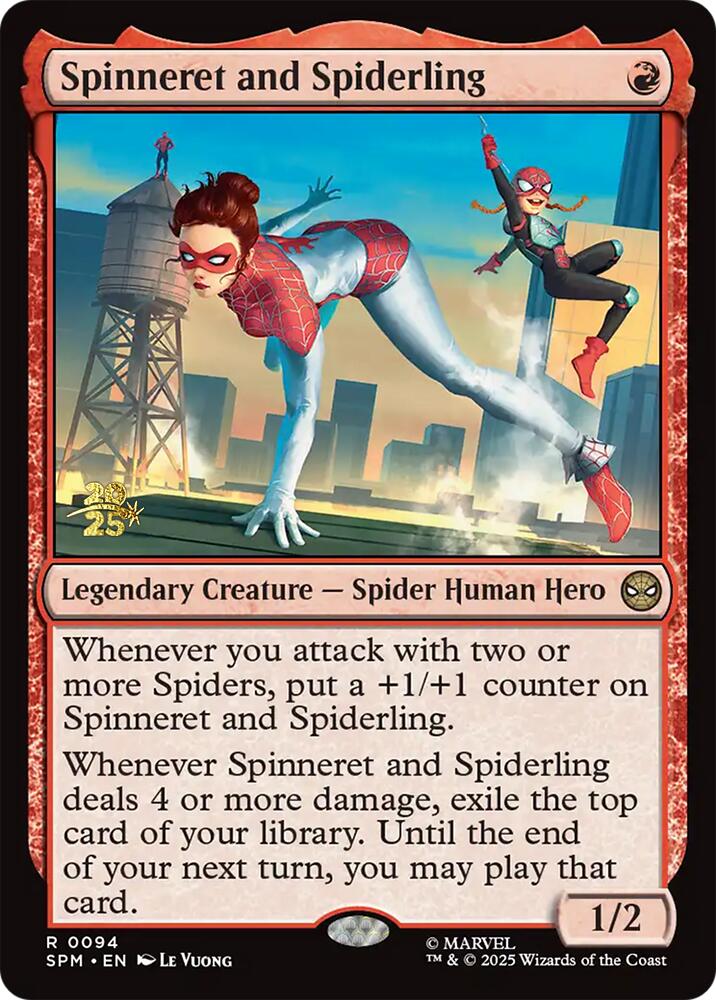 Spinneret and Spiderling [Marvel's Spider-Man Prerelease Promos]