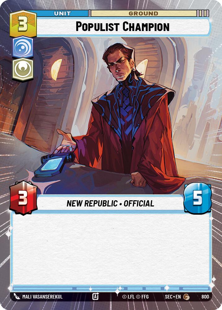 Populist Champion (800) (Hyperspace Foil) (800) [Secrets of Power]