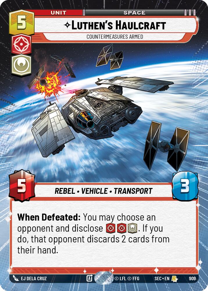 Luthen's Haulcraft - Countermeasures Armed (Hyperspace Foil) (909) (909) [Secrets of Power]