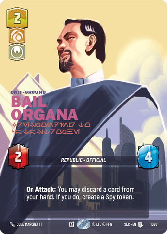 Bail Organa - Responding to Catastrophe (Prestige Foil) (1086) (1086) [Secrets of Power]