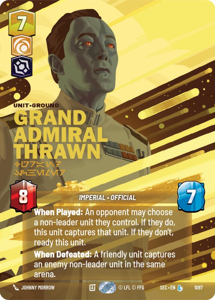 Grand Admiral Thrawn - Grand Schemer (Prestige Foil) (1097) (1097) [Secrets of Power]