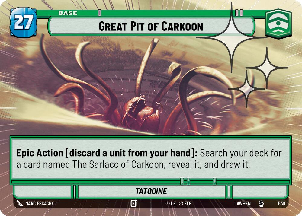 Great Pit of Carkoon (530) (Hyperspace Foil) (530) [A Lawless Time]