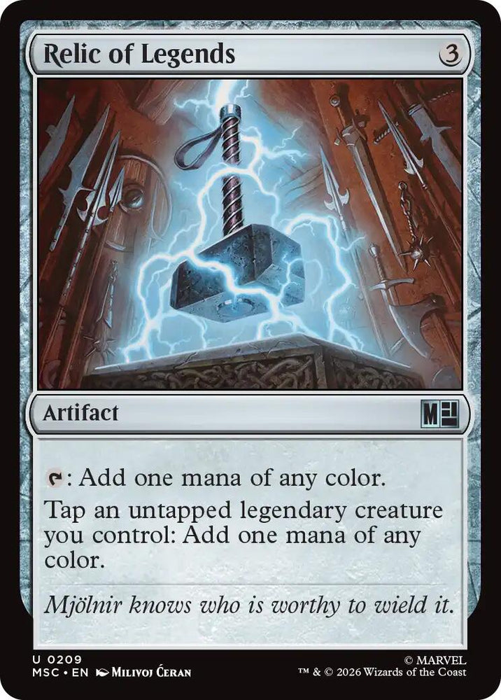 Relic of Legends (Surge Foil) [Marvel Super Heroes Commander]