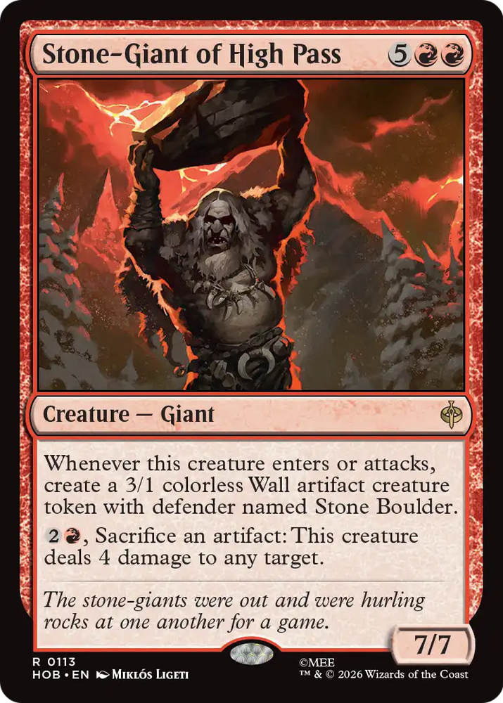 Stone-Giant of High Pass [The Hobbit]