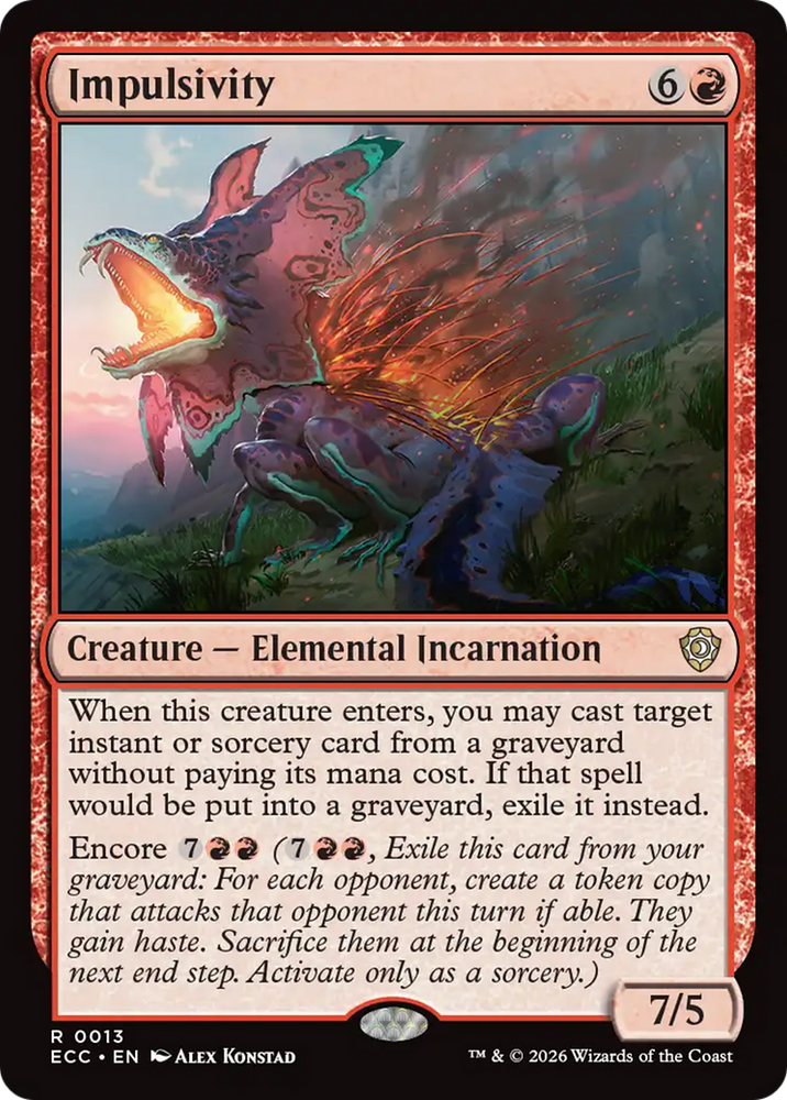Impulsivity [Lorwyn Eclipsed Commander]
