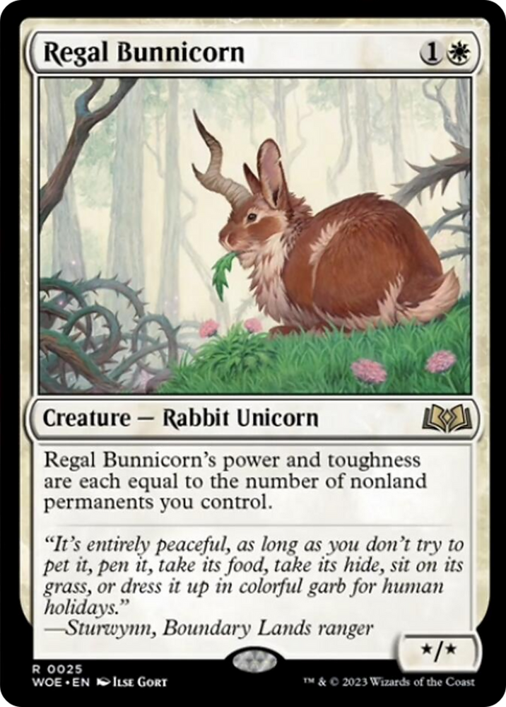 Regal Bunnicorn [Wilds of Eldraine]