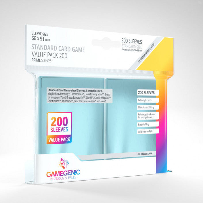 Gamegenic Matte 200 Standard Sleeves (66mm x 91mm)