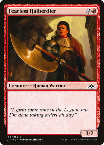 Fearless Halberdier [Guilds of Ravnica]